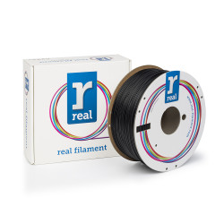 REAL ABS 3D Printer Filament - Black - spool of 1Kg - 1.75mm (REFABSBLACK1000MM175)
