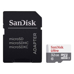 Sandisk Ultra microSDHC 32GB Class 10 A1 With Adapter (SDSQUNR-032G-GN3MA) (SANSDSQUNR-032G-GN3MA)