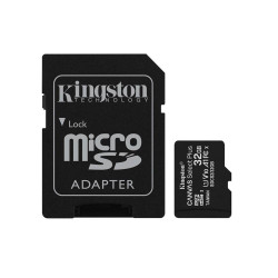 Kingston Micro Secure Digital 32GB microSDXC Canvas Select Plus 80R CL10 UHS-I Card + SD Adapter (SDCS2/32GB)
