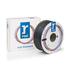 REAL ABS 3D Printer Filament - Gray - spool of 1Kg - 2.85mm (REFABSGRAY1000MM3)