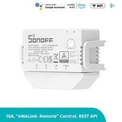 Sonoff MINIR3 Smart Ενδιάμεσος Διακόπτης Wi-Fi σε Λευκό Χρώμα (MINIR3) (SONMINIR3)