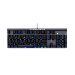 Motospeed CK103 Wired mechanical keyboard RGB side laser black with blue switch